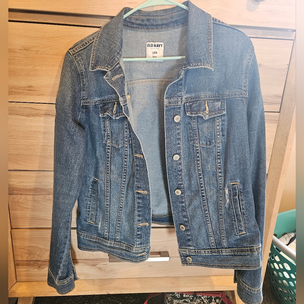 Old Navy Blue Jean Jacket Classic Denim Style